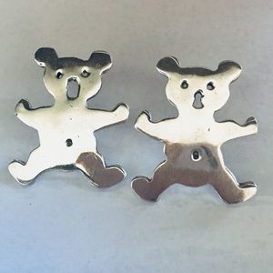 Vintage Taxco Mexico Teddy Bear Sterling Signed